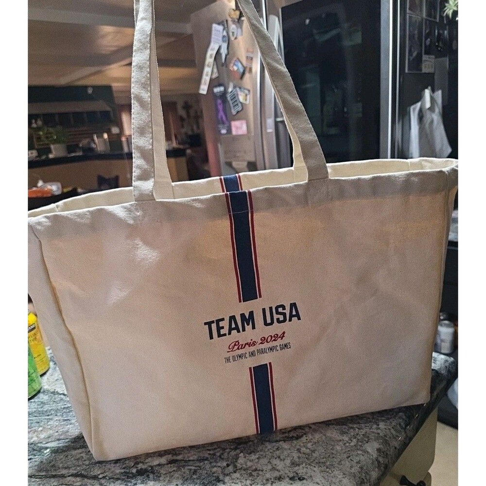 2024 Paris Olympics Team USA extra large size canvas tote bag